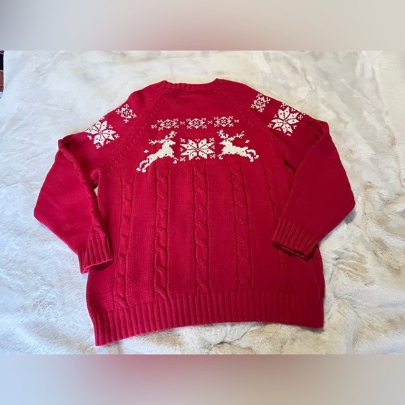 Lands End reindeer sweater. Size XL - Picture 2 of 5